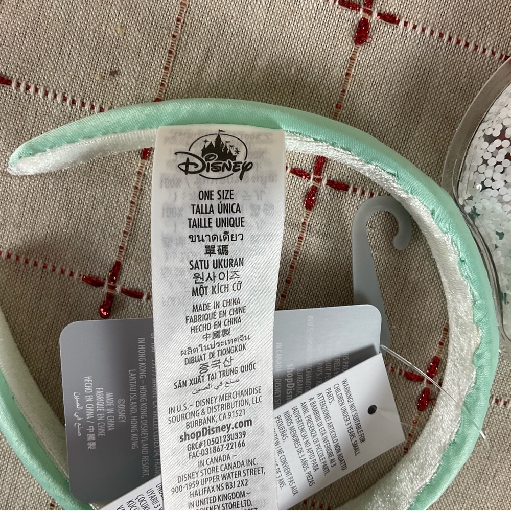 Walt Disney World Mickey & Minnie Snow Globe Ears Disney Mickey Ear Headband new - Picture 6 of 6